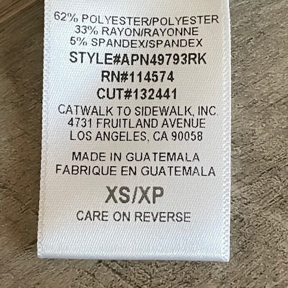 🌺 Pleione Nordstrom Shirred Short Sleeve Teal Textured Top Size XS NWT - Picture 8 of 10